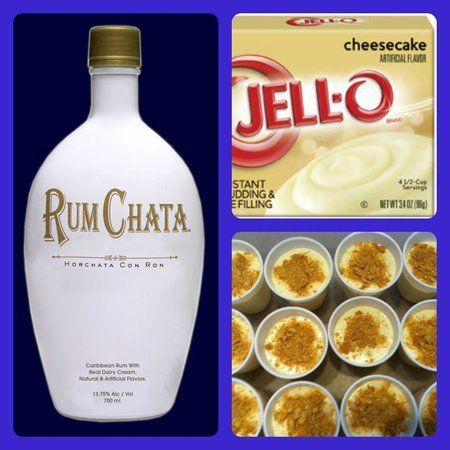 RumChata cheesecake pudding shots. These need to be made ASAP