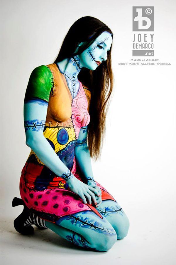 Sally Body Paint Isnt Any Kind Of Nightmare