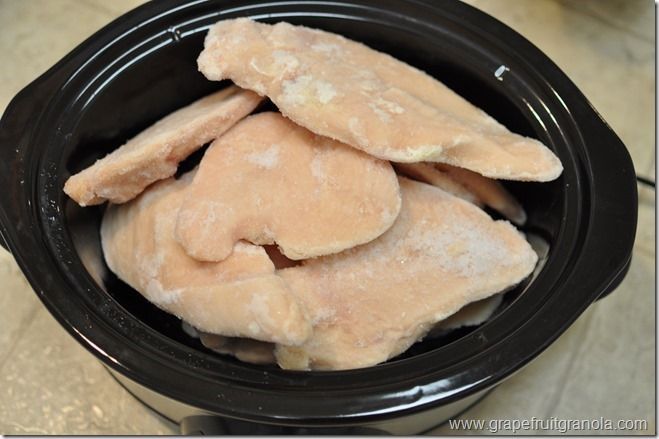 Slow Cooker Chicken: How to use your slow cooker to cook chicken in bulk and use it for meals throughout the week.