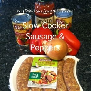 Slow Cooker Sausage and Peppers