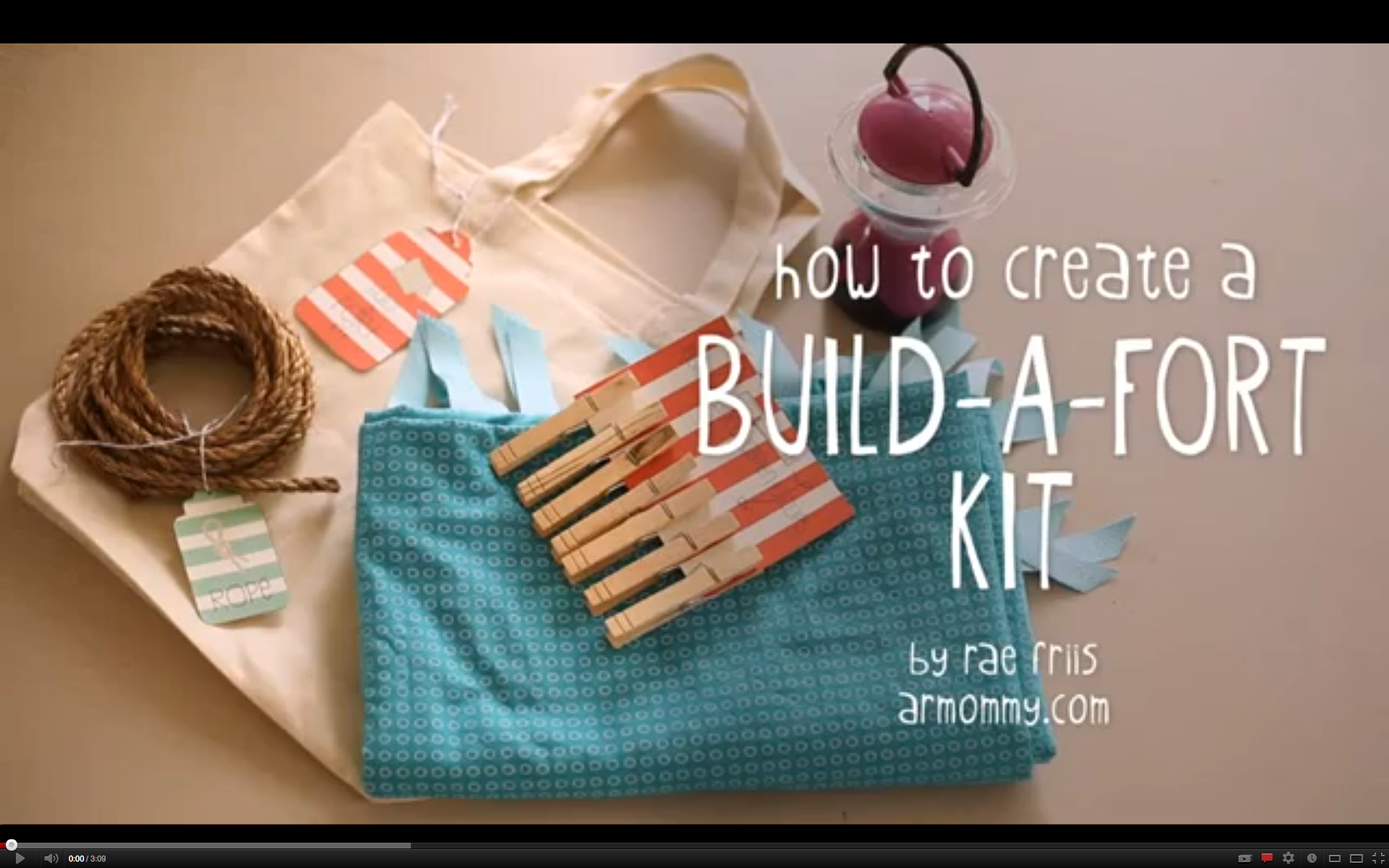 smitten with the build a fort kit tutorial.  happy kids & easy clean up.  great to have at home or give as a gift.  #DIY #kids