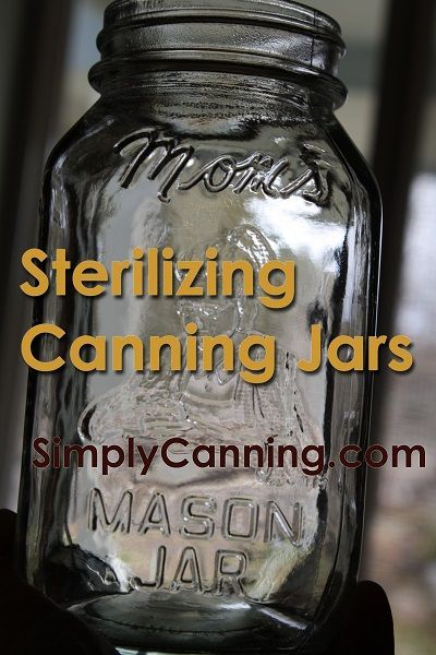 Sterilizing Jars for Home Canning~In waterbath canning sterilizing jars is not needed as long as processing time is more than 10