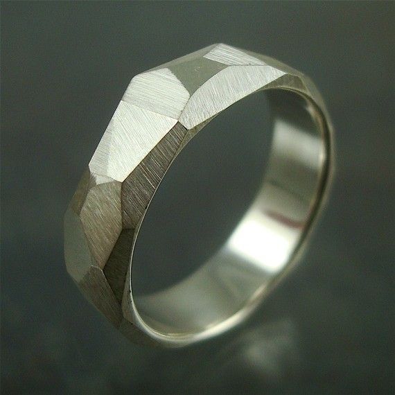 Sterling geometric Band. My boyfriend made me one just like this except out of scrap metal! Which I love :)