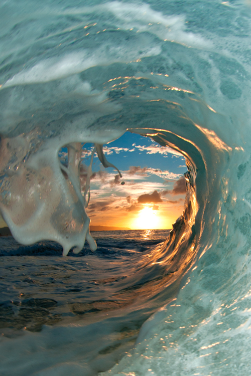 Sunset through the Curl