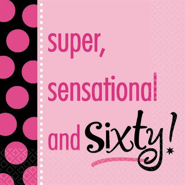 Super, sensational, and 60! birthday party theme for women