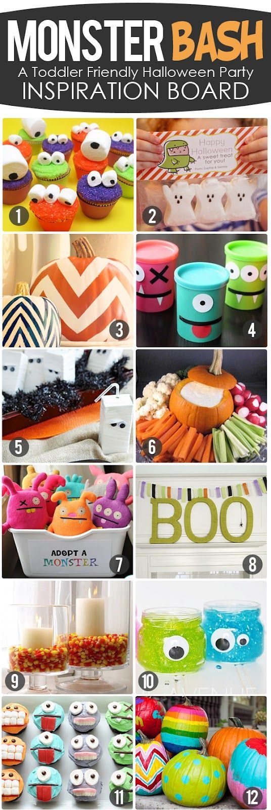 The Busy Budgeting Mama: Monster Bash!- Toddler Friendly Halloween Party Inspiration Board