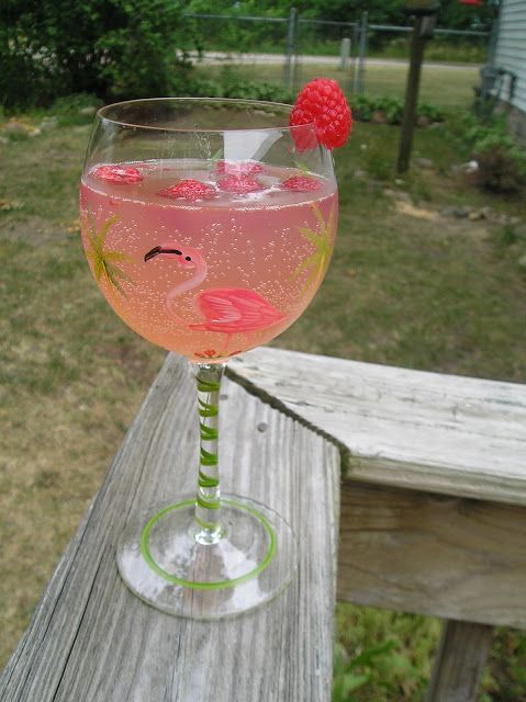 The Sarasota,  Ingredients:  1 large bottle of Moscato wine  1 (12 oz.) can of raspberry lemonade concentrate  1 (12 oz.) can of
