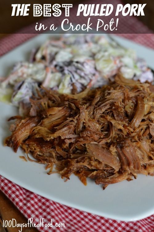 This is some of the best pulled pork Ive had in a long time, and it also doesnt include any highly processed ingredients.