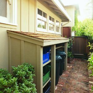 This simple lean-to structure is perfect for hiding trash cans, recycling bins, and more. Get the DIY from Sunset.