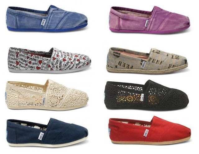 TOMS shoes. They are beautiful.Holy cow Some less than $20 Im gonna love this site!