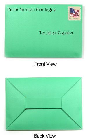 traditional origami envelope