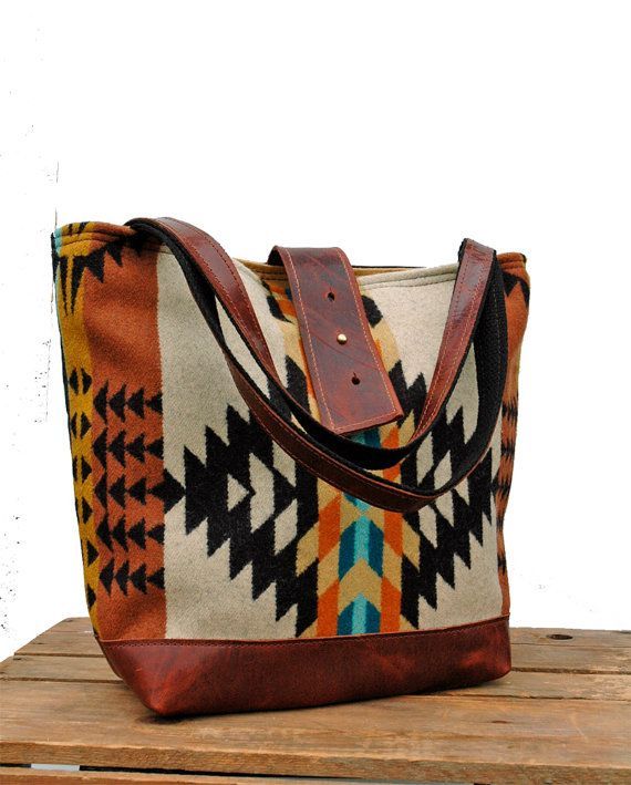 Tribal print bag.