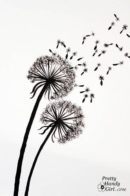 Tutorial for Painting Dandelion Wall Graphic…Im gonna need this for the kids bathroom.