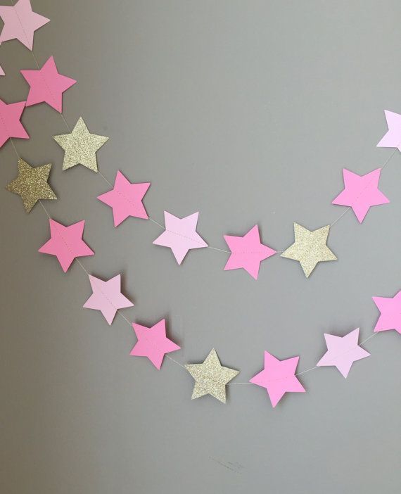 Twinkle Twinkle Little Star Garland Baby Shower by ConfettiBistro