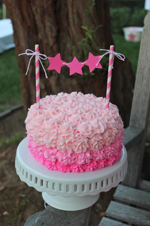 Under the Stars Birthday Party … love the cake, and the star garland for the tablescape