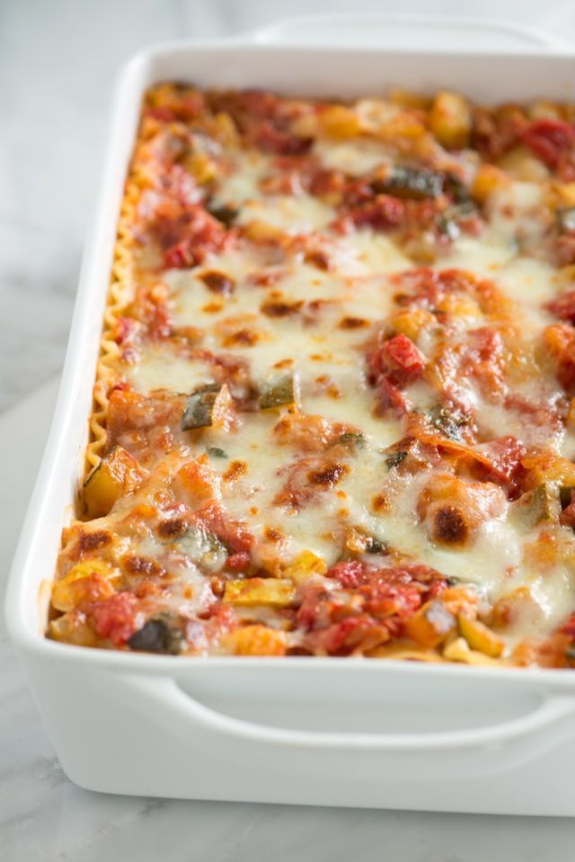 Vegetable Lasagna Recipe–One slice of this, and youll forget about the meat…maybe.