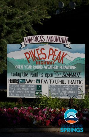 Visit the summit of 14,115 foot Pikes Peak four ways – take the Cog Railway, drive the Pikes Peak Highway, bike up the Pikes Peak