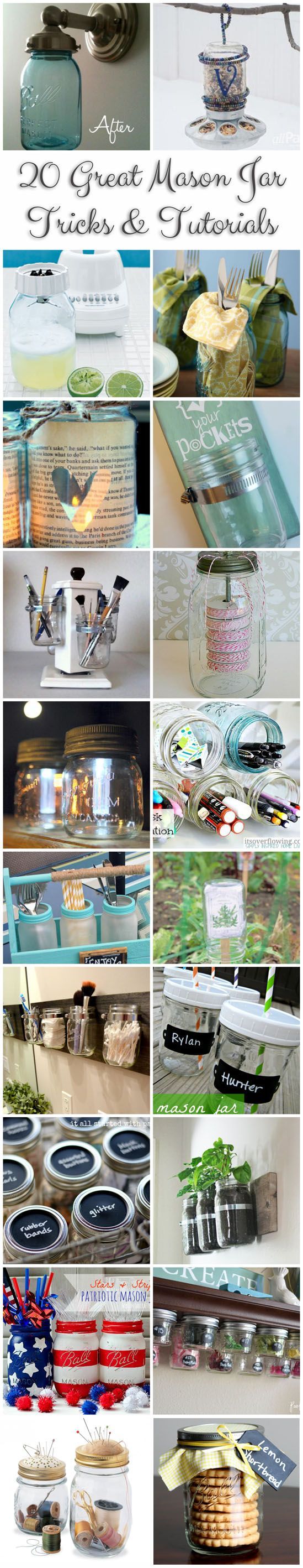 Weekend Pinspiration: 20 Mason Jar Ideas