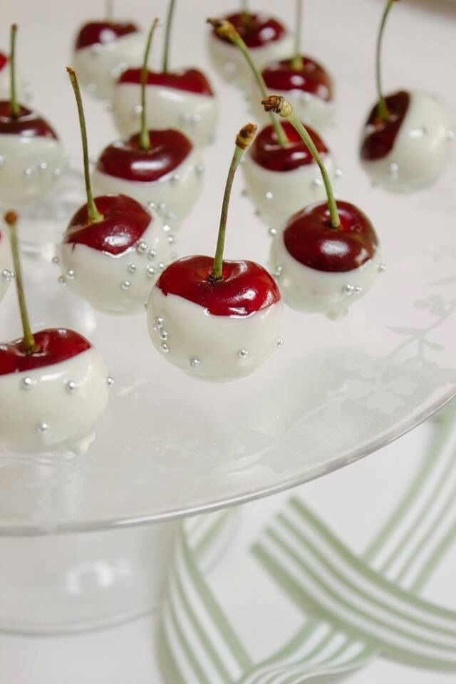 White cherries + Other decadent desserts