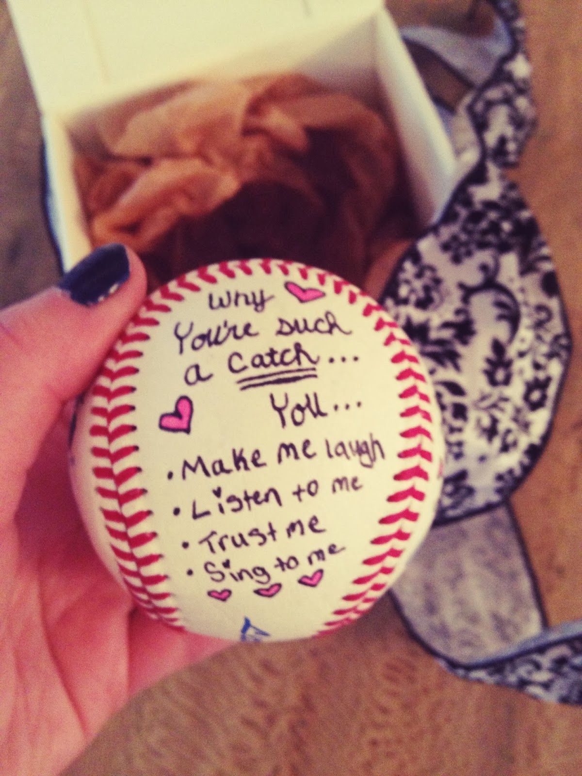 Youre such a catch baseball DIY for him
