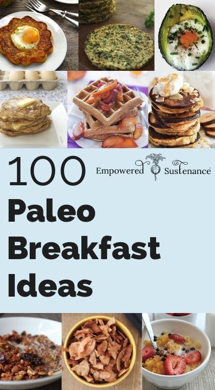 100 Paleo Breakfast Ideas – Something for everyone! Awesome page with lots of great ideas/recipes for low-carb/paleo!