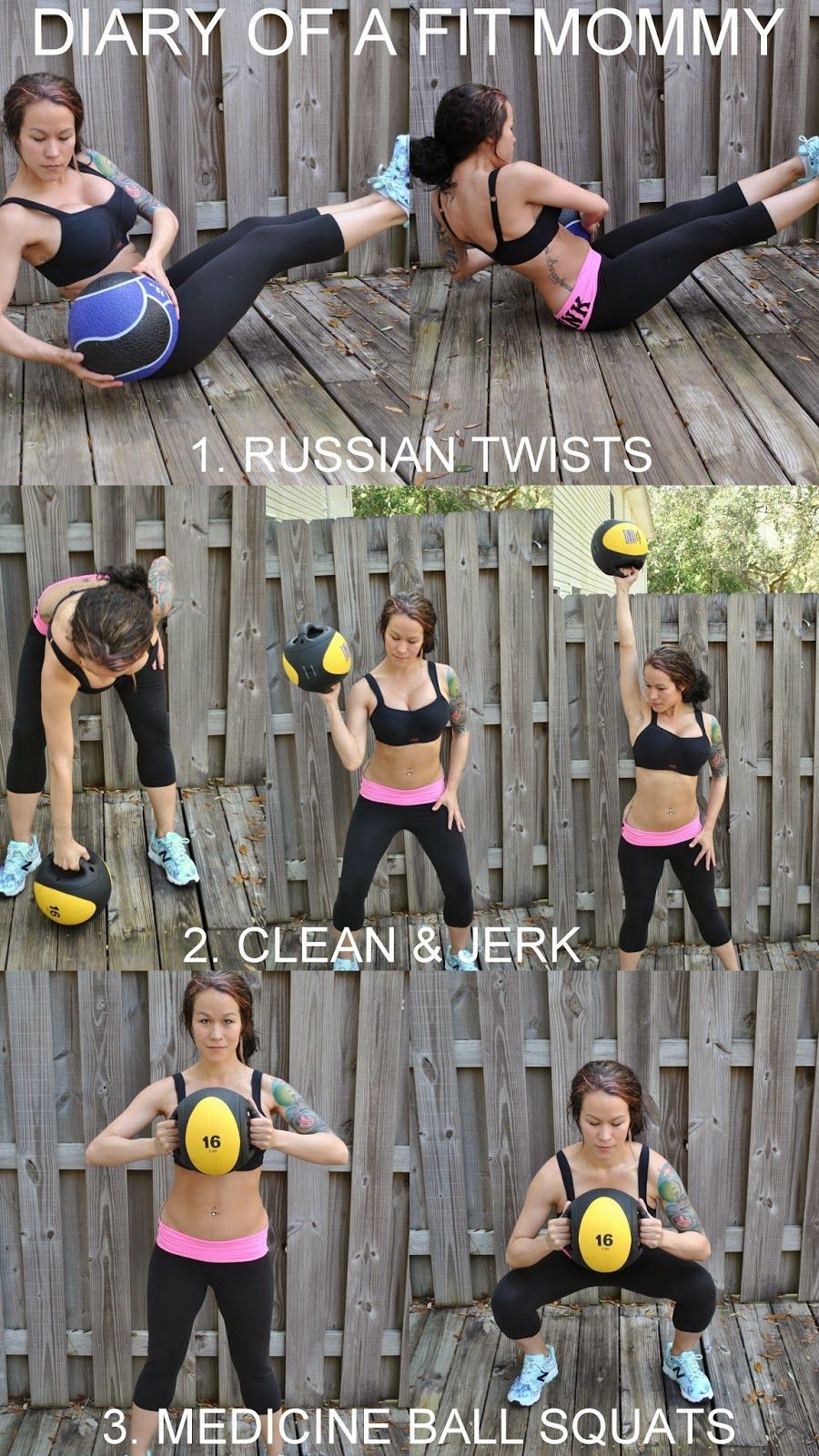 5 Minute Medicine Ball Workout – Diary of a Fit Mommy