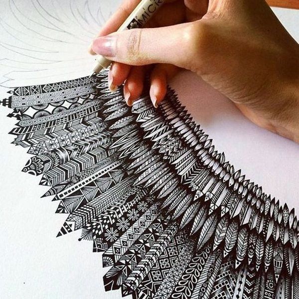 Beautiful Zentangle patterns