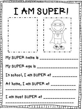 A super hero twist on the getting to know you letter!  I always send an info sheet with my student letter at the beginning of the