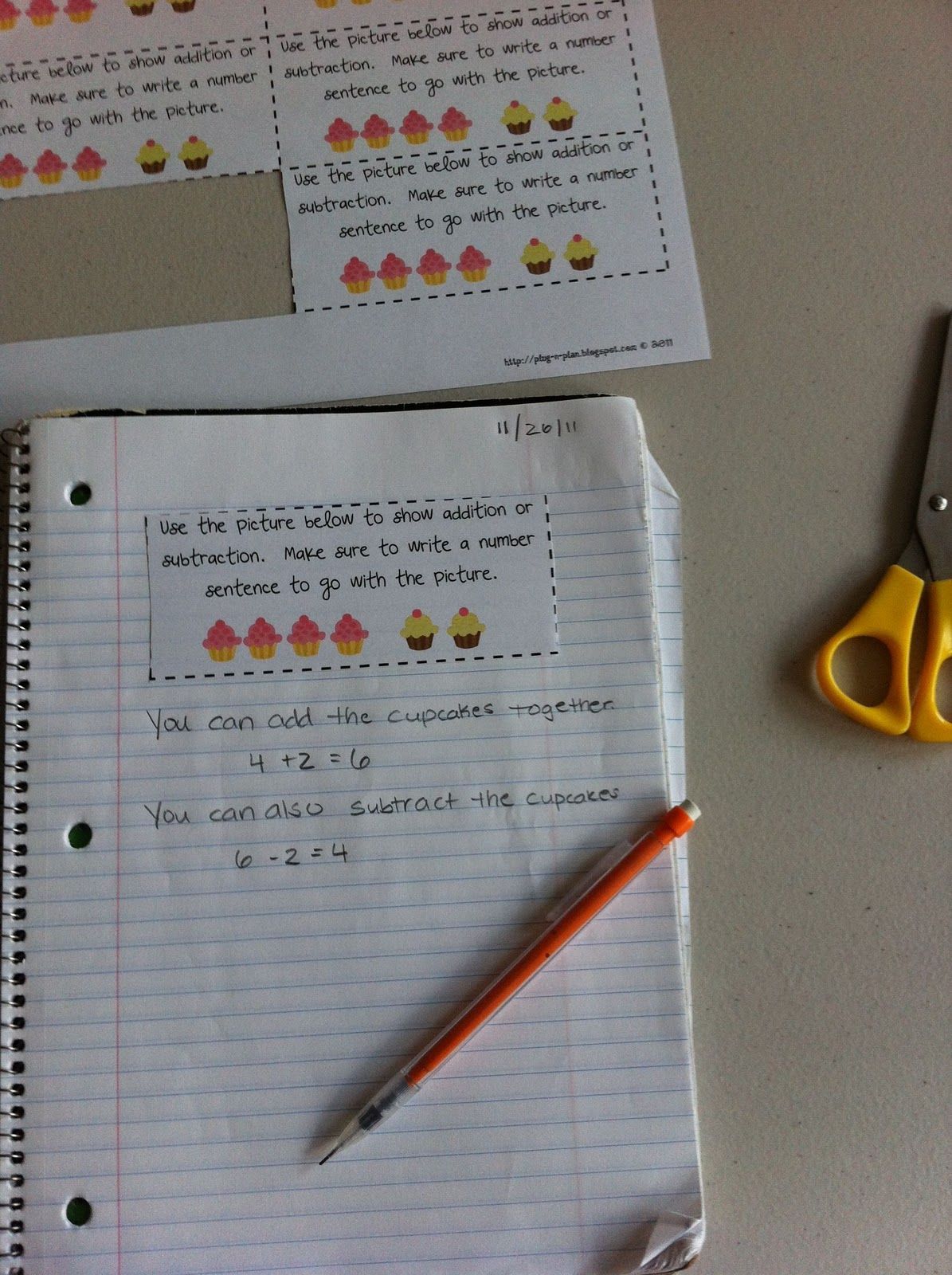 A year of 1st grade math journal prompts – great “glue into journal” idea… Not so much math for me.