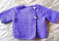 A soft spring sweater for baby