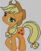Applejack Pattern by ~Jackiekie Crossstitch and Embroidery Pattern My Little Pony Crafts Tutorial  My Little Pony Patterns for Fan
