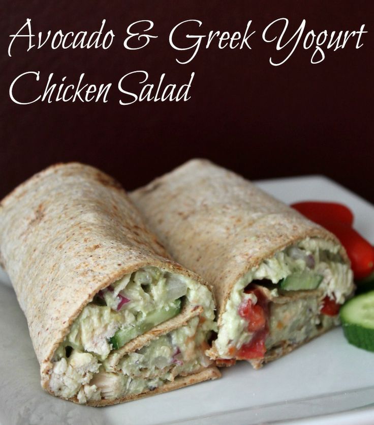 Avocado and Greek Yogurt Chicken Salad – 140 calories and 4 weight watchers points plus