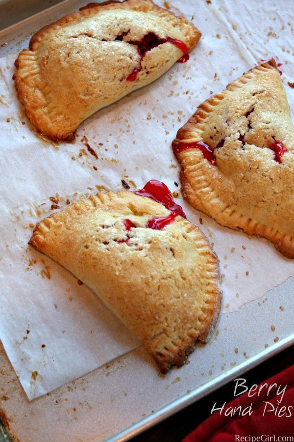 Berry Hand Pies from @RecipeGirl.  I so wish I had one of these in my hand right this minute!