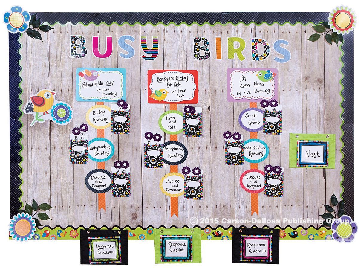 Boho Birds and Colorful Chalkboard designed by Kleinspiration blogger Erin Klein for the 2015 Carson-Dellosa Lookbook!