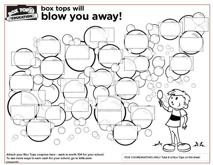 Box Tops for Education Collection Sheets