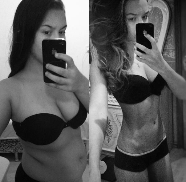 buffyshot: “People change.   In 8 months you can change your life like I changed mine.   Before: 78kg After: 48kg”