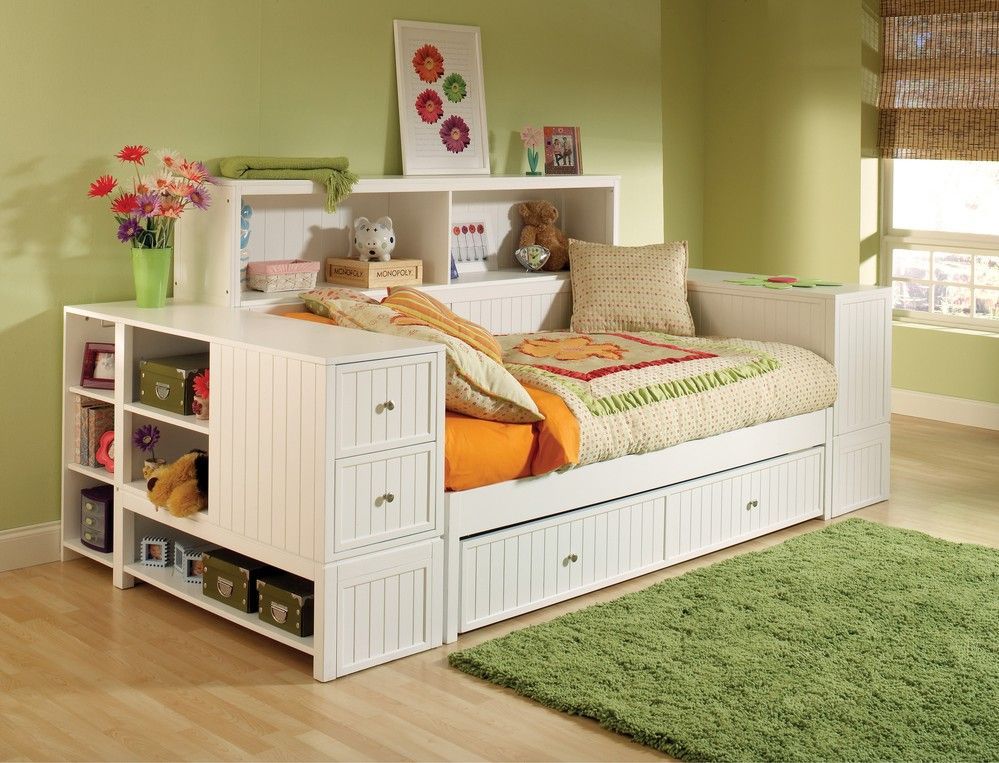 Cody Bookcase Daybed with Trundle/Storage Drawer - Hillsdale Furniture - 1604DBTBD - Day Bed, Trundle Bed, Daybed