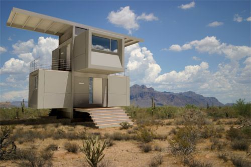 container architecture – desert zerohouse exterior