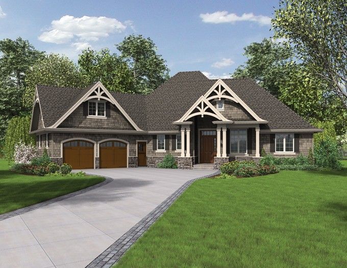 Craftsman Plan with 2233 Square Feet and 3 Bedrooms from Dream Home Source | House Plan Code DHSW076500