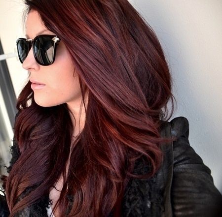 Deep Cherry Red Hair Color.  Really think Im gona dye my hair this color… Very soon