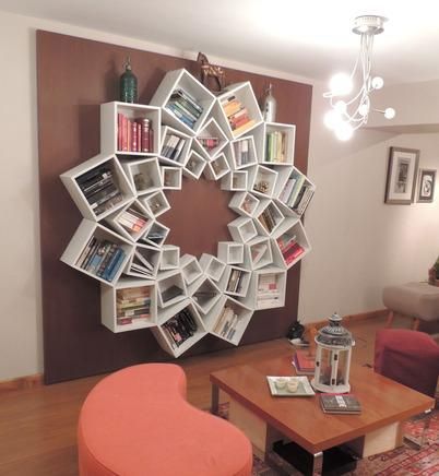 DIY Mandala Pattern Bookshelf
