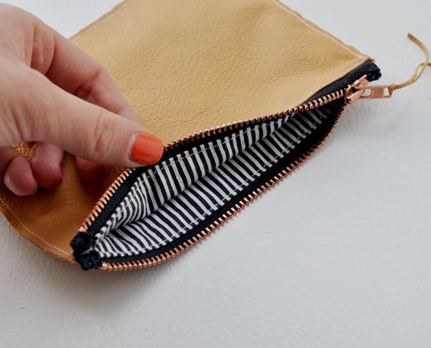 DIY Tutorial Ledertschchen // Small leather bag