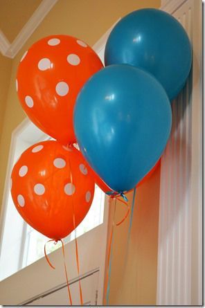 Fish Birthday Party – Orange & Blue Balloons