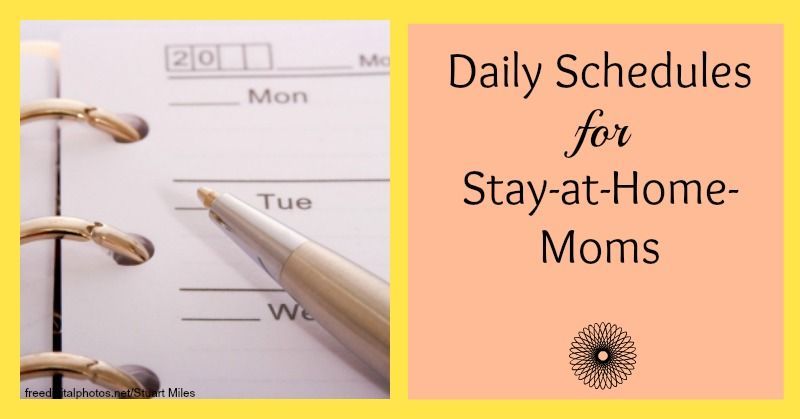 Focus more on having a routine than following a schedule. Children are comforted by routine. A schedule may work for two days