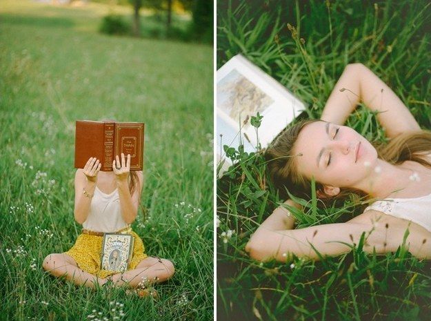 Get snapped with your favorite book. | 47 Brilliant Tips To Getting An Amazing Senior Portrait