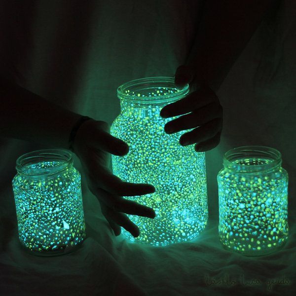 Glow in the Dark Paint + Jars