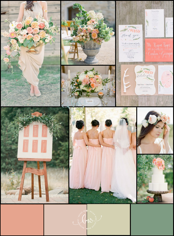 gorgeous peaches and green colour palette by @Giselle Pantazis Howard Pantazis Howard Pantazis Howard Sayers Wed