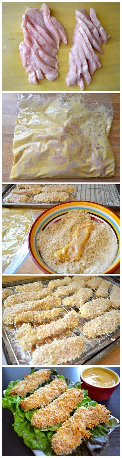 honey mustard chicken strips- made this for dinner tonight, my kids loved it! My 5 year old told me it was his new fave