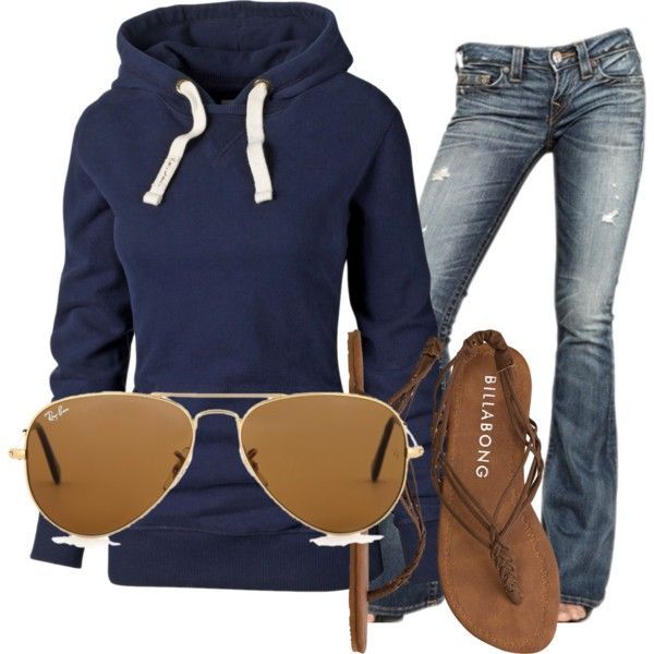 Hoodie and jeans = perfect comfy clothes