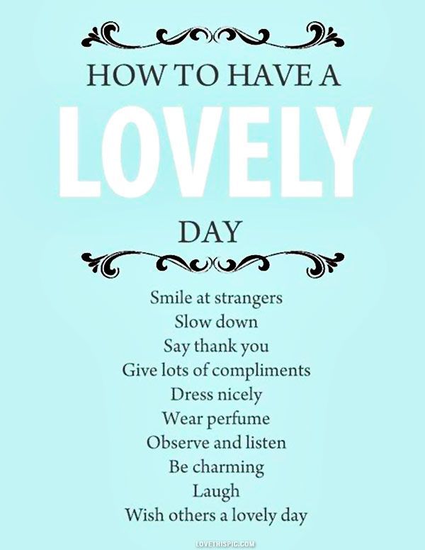 how to have a lovely day// Given that most perfumes contain some nasty chemicals, Im not inclined to promote that one. Though if